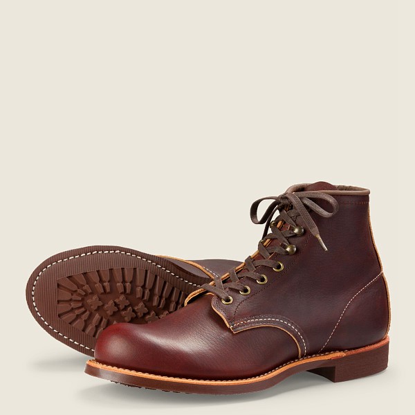 Botas Red Wing Heritage Hombre Marrom Oscuro - Blacksmith - 6-Inch Oil-Slick Cuero - 164-IJKZVD